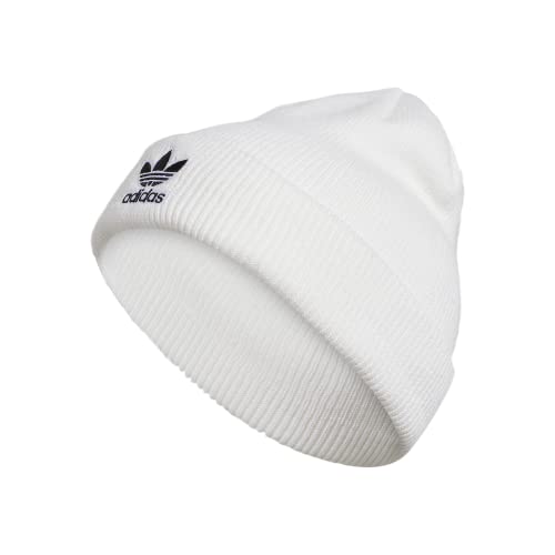 adidas Originals Women's Trefoil Beanie, White/Black 3, One Size