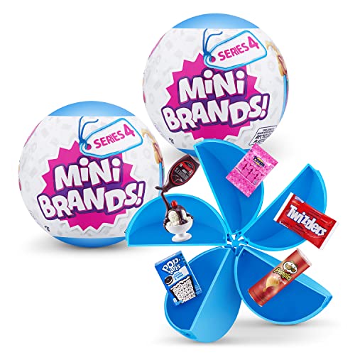 5 Surprise Mini Brands Series 4 de ZURU Amazon Exclusive Mystery Real Miniature - Cápsula de juguete coleccionable para niños, adolescentes y adultos (paquete de 2)