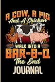 BAR-B-Q Journal: A Blank Lined Barbecue Grill Journal. Funny Joke BBQ gifts for chefs, men, women, dad, mom, grandpa, and grandma. Barbeque Notebook ... and meat lover. Master grill novelty gifts.