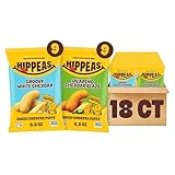 Hippeas Chickpea Puffs, Cheese Variety Pack, Groovy White Cheddar, Jalapeño Cheddar Blaze, 18 x 0.8 oz, Baked Crunchy Chickpea Snacks, 3g Plant Protein, 2g Fiber & 50% Less Fat, Dairy & Gluten Free