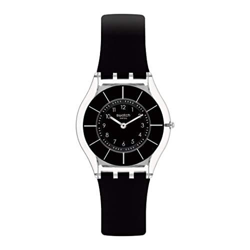 Swatch 腕時計 SWATCH BLACK CLASSINESS AGAIN Core SS08K103 透明