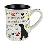Enesco Our Name is Mud Every Snack You Make Pet Dog Coffee Mug, 16 Ounce, Multicolor