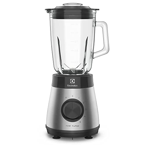 Electrolux Liquidificador inox jarra de vidro resistente capacidade 1,5L 5 velocidades função pulsar 700W EBS30 127v
