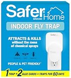 Safer Home Flying Insect Trap, Plug-In Fruit Fly Trap for Indoors, 1-Pack | Flying Insect, Moth, & Gnat Trap, Fruit Fly Kille