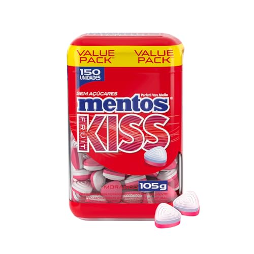 Mentos Kiss Morango Sem Açúcar 105g