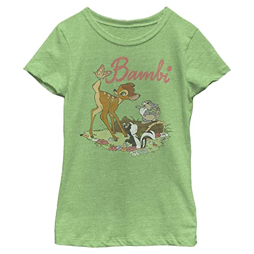 Disney Little, Big Bambi Girls Short Sleeve Tee Shirt