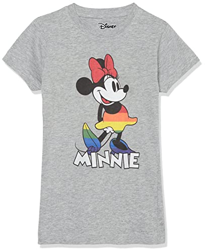 Disney Minnie Dress Pride T-Shirt Camiseta, Athletic Heather, X-Large para Niñas