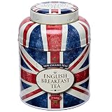 New English Teas Union Jack Large Round Tea Caddy With 240 E