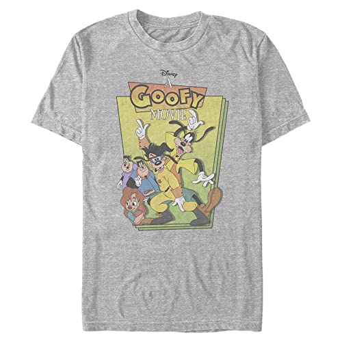 Disney Goof Cover T-Shirt, Athletic chiné, 4XL Grand Taille Tall Homme