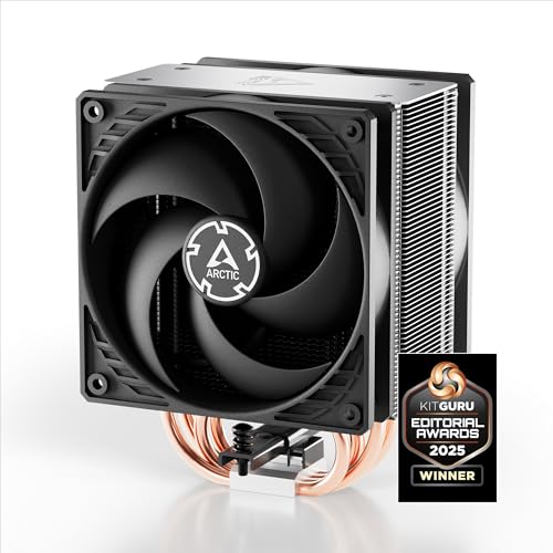 ARCTIC Freezer 36 - Single-Tower CPU Cooler with Push-Pull, Two Pressure-optimised 120 mm P Fans, Fluid Dynamic Bearing, 200–1800 RPM, 4 Heatpipes, incl. MX-6 Thermal Compound