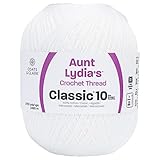 Aunt Lydia Crochet Cotton Jumbo White 1 Pack Of Crochet Cott