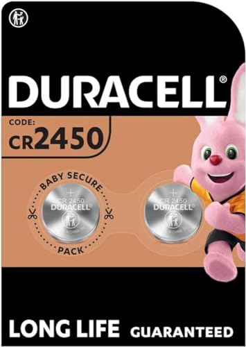 DURACELL 2450 Piles Boutons Lithium 3V (lot de 2) - Longue durée - Clés électron