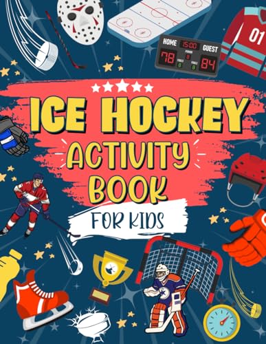 Ice Hockey Activity Book For Kids cover