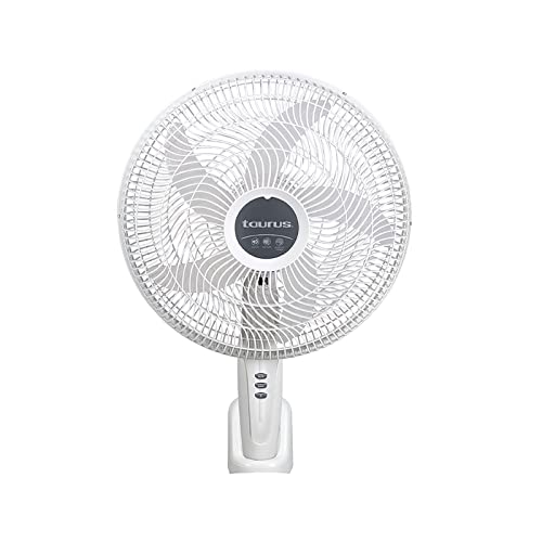 TAURUS BOLT| Ventilador con tecnología ECOJET| Ventilador de Pared| 3 velocidades| Reja plástica aerodinámica de 16 pulgadas| Fácil instalación