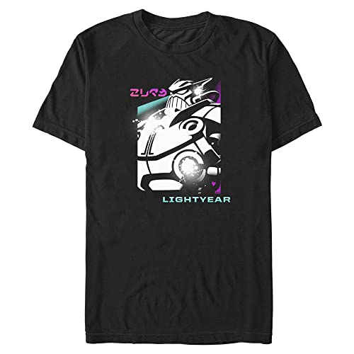 Disney Pixar Lightyear Zurg Spray Young Men's Short Sleeve Tee Shirt, Noir, XL H
