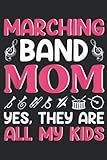 Marching Band Mom and Mother s Day Art: Daily Planner Notepad To Do Schedule, Medium 6x9 Inches, 100 Pages, Printed Cover