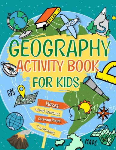 Geography Activity Book For Kids cover