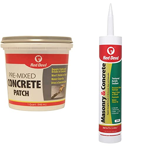 Red Devil 0644 Pre-Mixed Concr...rylic Sealant, Pack of 1, Gray