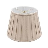 Royal Designs, Inc. Empire English Pleat Lamp Shade, BSO-724-16LNBG, 10.5 x 16 x 11, Linen Beige