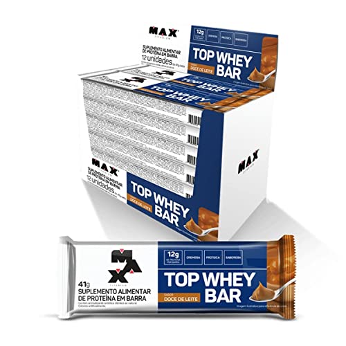 Top Whey Bar 12 Unidades Max Titanium 41g