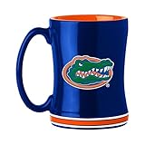 Logo Brands Ncaa Florida Gators 14Oz Ceramic Relief Coffee M