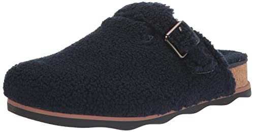 Clarks Femme Sandales Brynn Sabot, Textile Bleu Marine, 38 EU Large