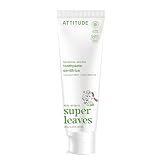Attitude Fluoride-Free Toothpaste, Plant- and Mineral-Based Ingredients, Vegan, Cruelty-Free and Sugar-Free, Coconut and Mint, EWG Verified, 4.2 Oz