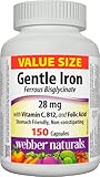 Webber Naturals Gentle Iron 28mg