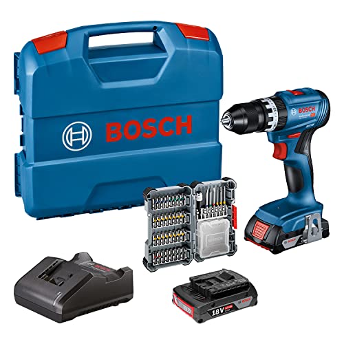 Bosch Professional Perceuse-visseuse à percussion sans fil GSB 18 V-45 ...