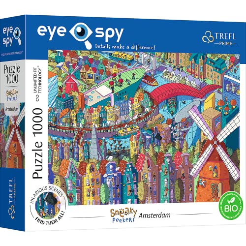 Trefl Eye-SPY Sneaky Peekers: Amsterdam, The Netherlands 1000 Piece Jigsaw Puzzl