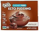 Simply Desserts Chocolate Flavored Instant Pudding & Pie Filling, Sugar Free, Plant Based, 1.7 Ounces (Pack Of 6)