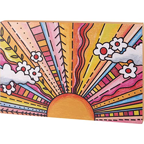 Primitives by Kathy Ensemble de panneaux de décoration d'intérieur motif soleil 