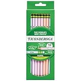 Ticonderoga Pastel Pencils 2 Soft Assorted Colors Pack Of 10