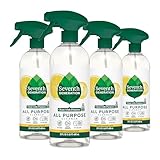 Seventh Generation All Purpose Cleaning Spray Surface Cleaner Lemon Chamomile scent Cuts Grease 23 oz, Pack of 4