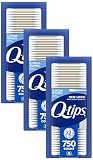 Q-tips Cotton Swabs for Hygiene and Beauty Care Original Cotton Swab Made with 100% Cotton 750 Count (Pack of 3)