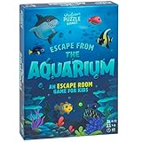 Professor Puzzle: Escape from The Aquarium - Escape Room Game, 11 Logic-Number-Observational Puzzles, Co-Op Underwater Adventure, Kids 8+, 1-6 Players