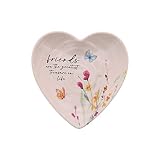 Pavilion Gift Company Friend Ceramic Heart Shaped Keepsake D