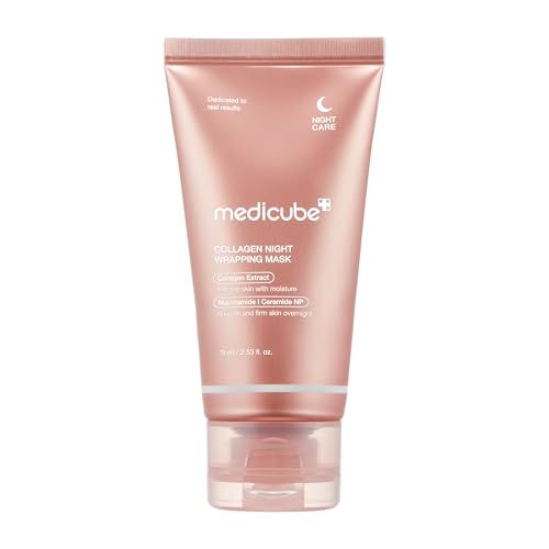 Medicube Paquete De Mascarilla Facial Peel Off Envoltura De Colágeno Durante La Noche - Elasticidad E Hidratación, Reduce La Flacidez Y Opacidad - Colágeno Hidrolizado Para Piel Brilla