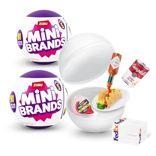 Mini Brands Series 5 (Paquete de 2) por ZURU Amazon Exclusive Mini Collectibles Llenas de sorpresas, Minis misteriosos y Accesorios para coleccionar