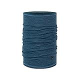 Buff Lightweight Merino Wool Neck Gaiter, 100% Ethically Sourced Wool, Versatile, Temperature Regulating Face Mask, Tempest, Adult Size