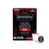 Community Coffee Dark Bold Exxtra Boost 24 Count Coffee Pods