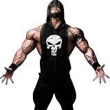 Yeehoo Men S Workout Hooded Tank Tops Bodybuilding Muscle Sh
