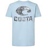 Costa Moshort Sleevey Oak Coastal Short Sleeve Crew Light Bl