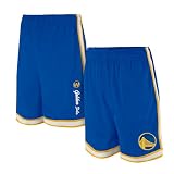 Ultra Game NBA Official Men’s Slam Active Basketball Training Shorts - Unisex, Golden State Warriors, Team Color, X-Large