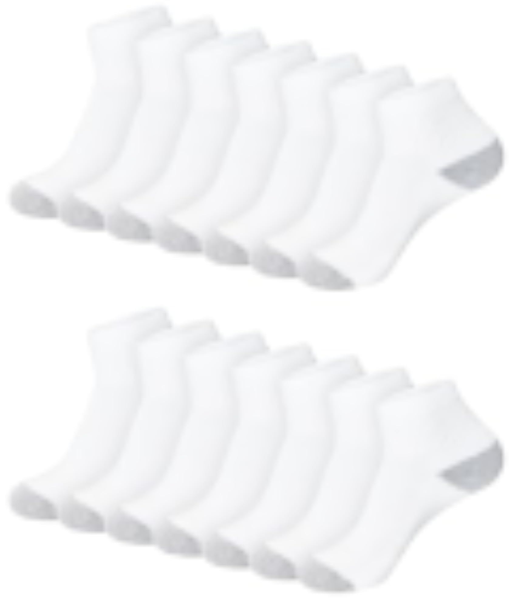Hanes Womens Crew Ankle No-Show Moisture-Wicking Cushioned Athletic Socks