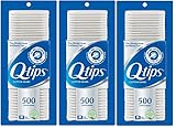 Q-Tips Cotton Swabs, 500 Count (Pack of 3)