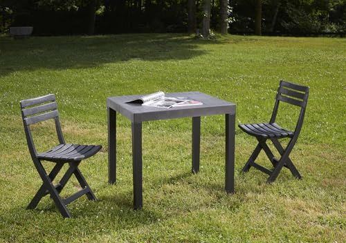 Dmora - Ensemble de salon d'extérieur Ortisei, Composition de jardin avec 1 tabl