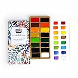 Viviva Colors Travel Watercolor Paint Set Original 16 Waterc