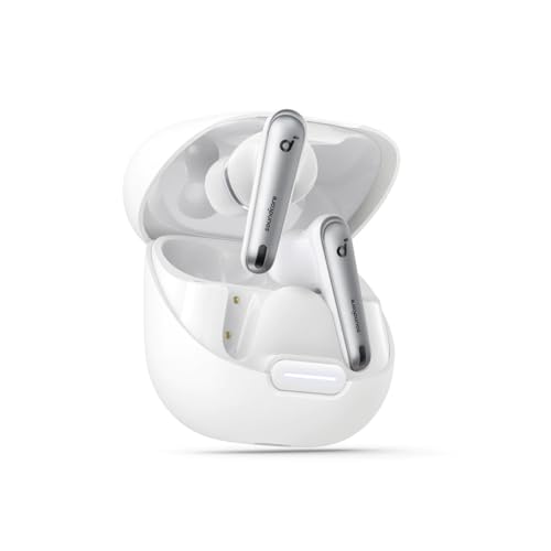 Anker Soundcore by Liberty 4 NC Audífonos Inalámbricos, Cancelación de Ruido Adaptativa hasta 98.5%, Hi-Res Audio, hasta 50h de Reproducción, Carga Inalámbrica, Bluetooth 5.3, Regalos para mamá