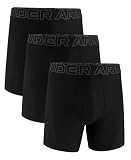 Under Armour 3 Pack Performance Tech Solid 6 Boxer Briefs Bl